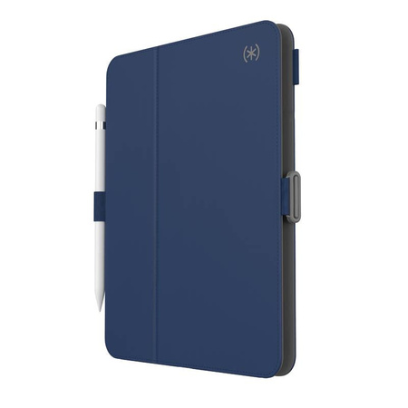 Speck Balance Folio - pouzdro pro iPad 11" (2025) / 10,9" (2022) s povrchovou úpravou MICROBAN, magnetem a stojánkem (Arcadia Navy/Moody Grey)