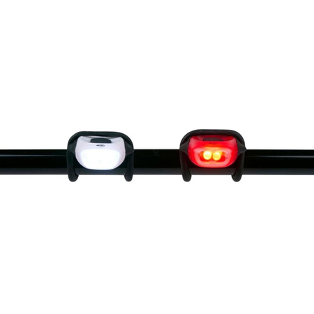 Dunlop - Set of Silicone Bicycle Lights Front and Rear LED