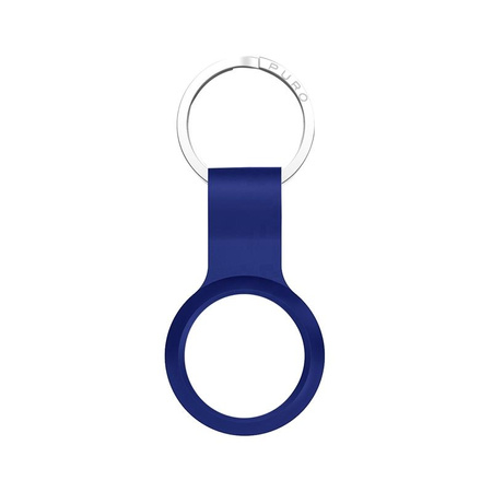 PURO ICON Case - Silikon-Schlüsselanhänger für Apple AirTag (navy blue)