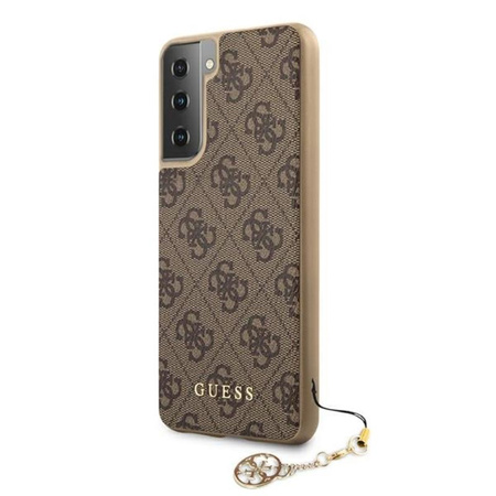 Kolekce Guess 4G Charms - pouzdro pro Samsung Galaxy S21+ (hnědé)