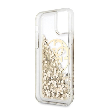 Guess Liquid Glitter Circle Logo - iPhone 11 Pro Case (Gold)