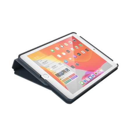 Speck Balance Folio - Étui pour iPad 10.2" 9 (2021) / 8 (2020) / 7 (2019) avec revêtement MICROBAN (Stormy Grey/Charcoal Grey)