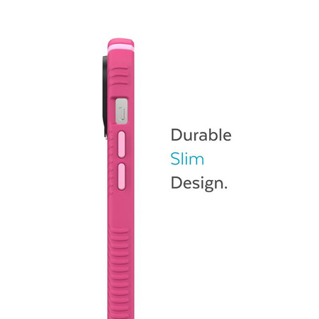 Speck Presidio2 Grip MagSafe - protiskluzové pouzdro pro iPhone 14 Pro (Digitalpink / Blossompink / White)