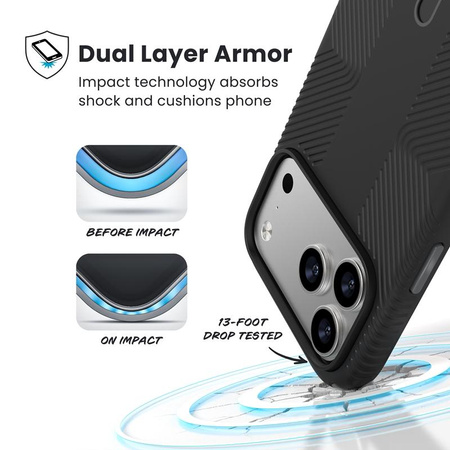 ETUI MAGSAFE PANCERNE DO IPHONE 17 PRO MAX Speck CZARNE WYTRZYMAŁE CASE