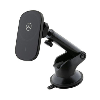 Mercedes Silver Star MagSafe - Support magnétique pour voiture avec recharge sans fil 15W (noir)