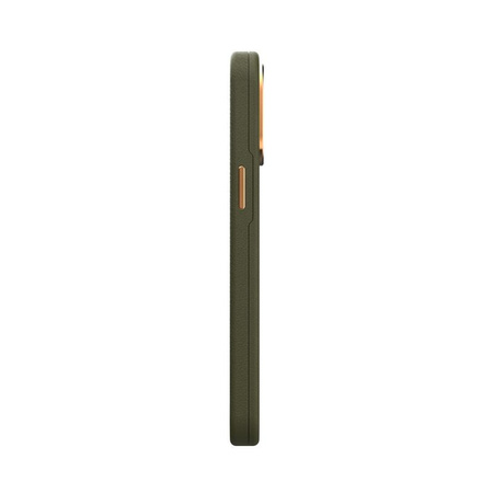 Moshi Napa Slim MagSafe - Ledertasche für iPhone 14 Pro Max (Juniper Green)