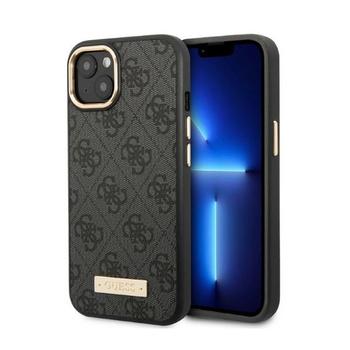 Guess 4G Logo Plate MagSafe - iPhone 13 Case (noir)