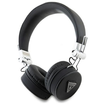 Guess Grained Classic Round Shape - Bluetooth ENC kabellose In-Ear-Kopfhörer (schwarz)