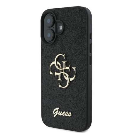 Guess Fixed Glitter Big 4G - iPhone 16 Plus Case (black)