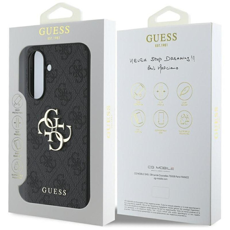 Guess Big 4G Classic Logo - pouzdro pro Samsung Galaxy A56 5G (černé)