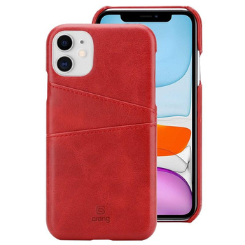 Crong Neat Cover - Étui pour iPhone 11 Pro avec poches (rouge)