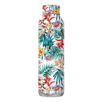 Quokka Solid - Bouteille thermique en acier inoxydable 630 ml (Orchid Garden)