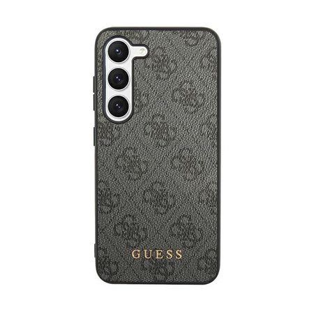Guess 4G Metall Gold Logo - Hülle für Samsung Galaxy S24+ (schwarz)