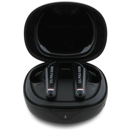 US Polo Assn DH Logo - TWS headphones + charging case (black)