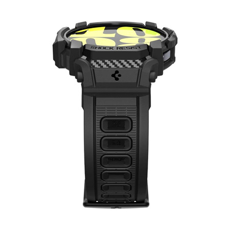 Spigen Rugged Armor Pro - Pánt + tok Samsung Galaxy Watch 7 40 mm-es órához (matt fekete)