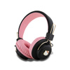 Hello Kitty Metal Logo Round Shape - Casque intra-auriculaire sans fil Bluetooth V5.3 (rose)