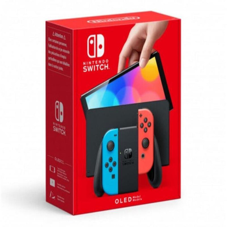 Nintendo Switch OLED - Tragbare Konsole (rot/blau)