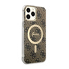 Guess 4G MagSafe - Étui pour iPhone 13 Pro Max (Marron)