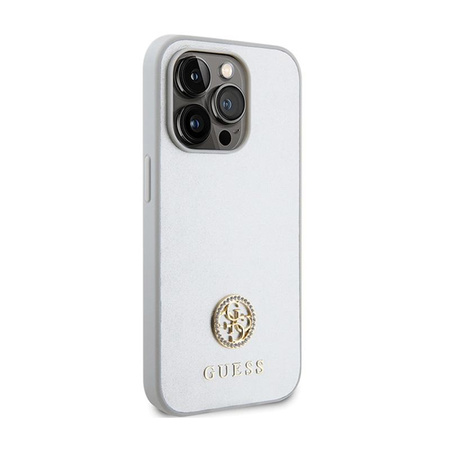 Guess 4G Strass Metal Logo - iPhone 15 Pro Max Case (silver)