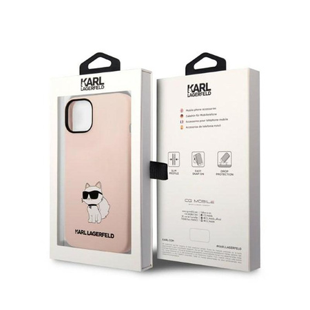 Karl Lagerfeld Silicone NFT Choupette - Case for iPhone 14 Plus (Pink)