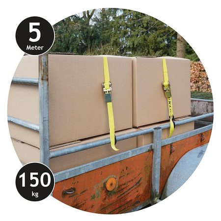 TRANSPORT BELTS WITH TENSION 5M FOR FURNITURE, for Trailer, Dunlop, 150 kg