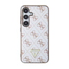 Guess 4G Triangle Metal Logo - pouzdro pro Samsung Galaxy S24 (bílé)