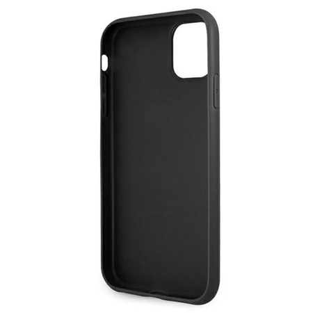 Guess Saffiano 4G Big Metal Logo - Coque iPhone 11 (noir)