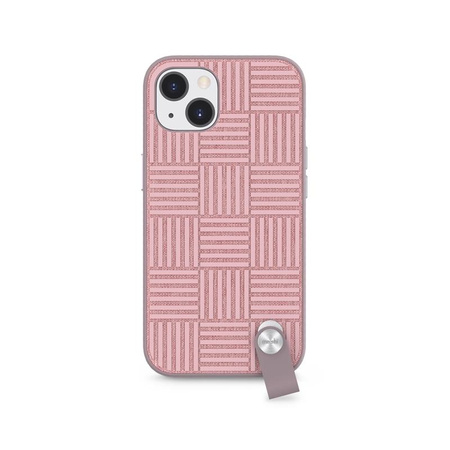 Moshi Altra - Tasche mit abnehmbarem Schlüsselband iPhone 13 (antibakterielles NanoShield™) (Pink)