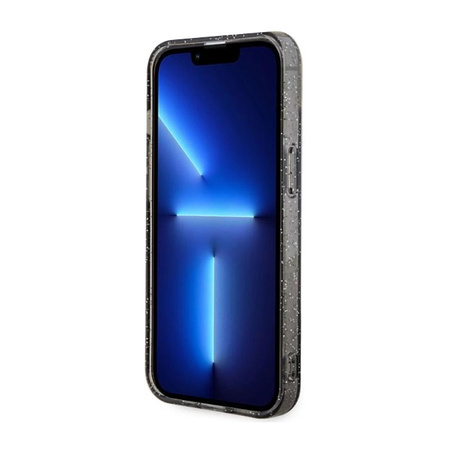 Guess Glitter Gold MagSafe - Schutzhülle für iPhone 14 Plus (Schwarz)