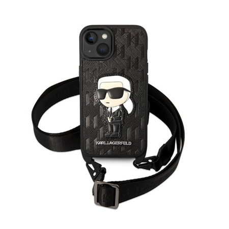Karl Lagerfeld NFT Monogram Ikonik Patch - pouzdro pro iPhone 14 (černé)