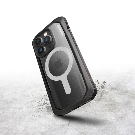 X-Doria Raptic Secure MagSafe - Étui biodégradable pour iPhone 14 Pro (Testé en chute de 4m) (Noir)