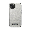 Karl Lagerfeld Glitter Plaque Logo - iPhone 14 Plus Tasche (silber)