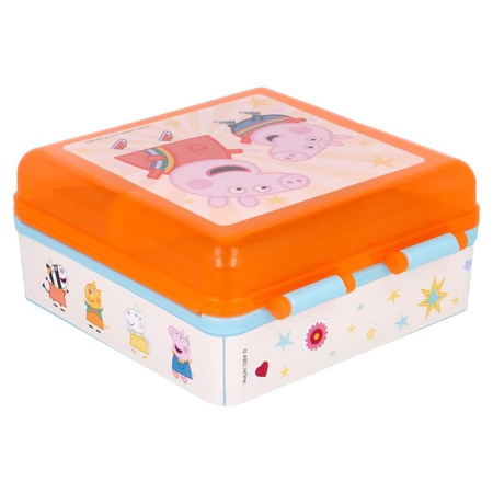 Peppa Pig - Frühstücks-Lunchbox Quadrat Peppa Pig