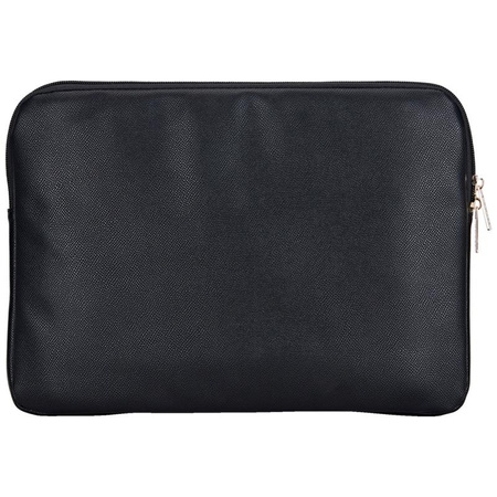 Guess Grained Zipper Pocket Triangle Logo Sleeve - pouzdro na 14" notebook (černé)