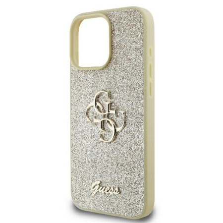 Guess Fixed Glitter Big 4G - iPhone 16 Pro Tasche (Gold)