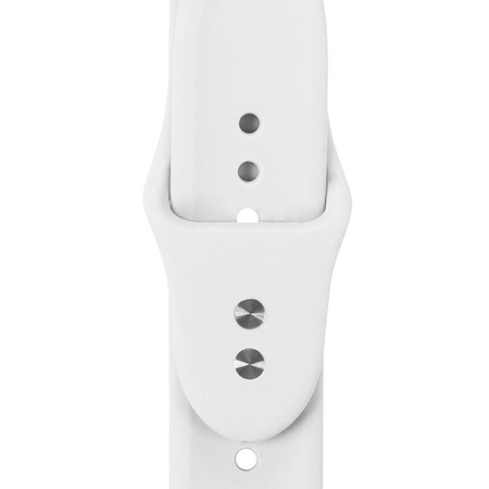 Crong Liquid - Pasek do Apple Watch 38/40/41/42 mm (biały)