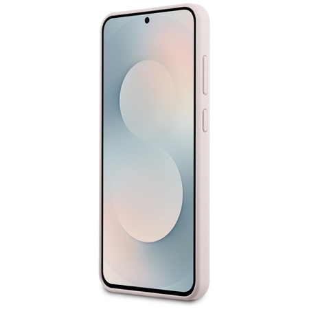 Karl Lagerfeld Silikon Karl & Choupette Heads MagSafe – Hülle Samsung Galaxy S25 FE (rosa)