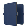 Speck Balance Folio - Étui pour iPad 11" (2025) / 10.9" (2022) avec revêtement MICROBAN avec aimant et support (Arcadia Navy/Moody Grey)