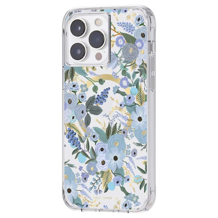 Rifle Paper Clear MagSafe - iPhone 14 Pro Max Case (Garden Party Blue)