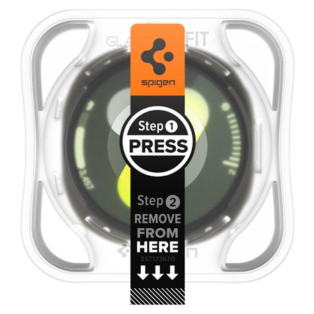 Spigen GLAS.TR EZ FIT 2-Pack – Tvrzené sklo pro Samsung Galaxy Watch 8 44 mm (2 ks)