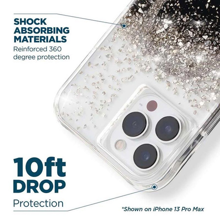 Case-Mate Karat MagSafe - iPhone 14 Pro Max Hülle verziert mit Onyx (Onyx)