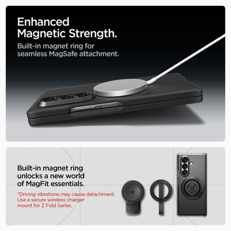 ETUI MAGSAFE SPIGEN DO GALAXY Z FOLD 7, Czarne, Eleganckie, Wytrzymały Case