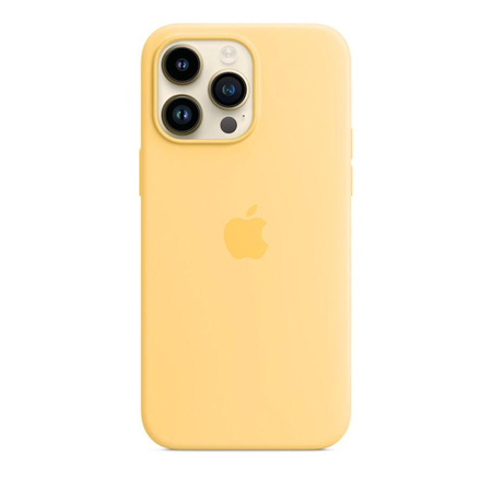 Apple Silicone Case - Coque en silicone avec MagSafe pour iPhone 14 Pro Max (jaune pâle)