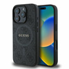 Guess 4G Ring Classic Logo MagSafe - Coque iPhone 16 Pro (noir)