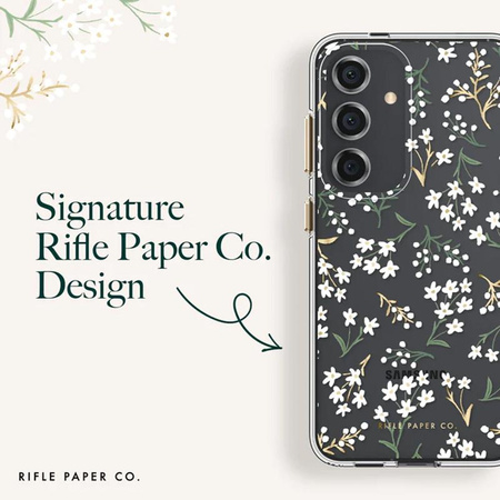 Rifle Paper Clear - Pouzdro pro Samsung Galaxy S24+ (Petite Fleurs)