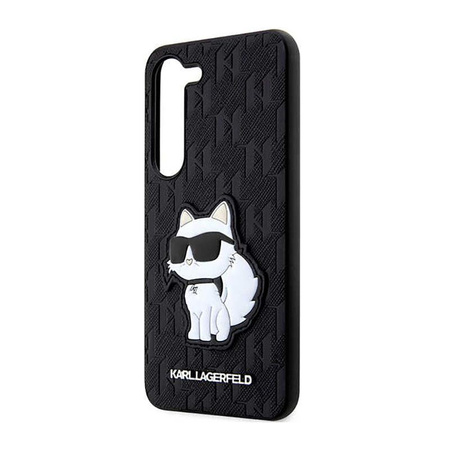 Karl Lagerfeld NFT Saffiano Monogramm Choupette - Samsung Galaxy S23+ Tasche (schwarz)