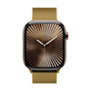 Crong Milano Steel - Rozsdamentes acél szíj Apple Watch 38/40/41/42 mm-es órához (arany)