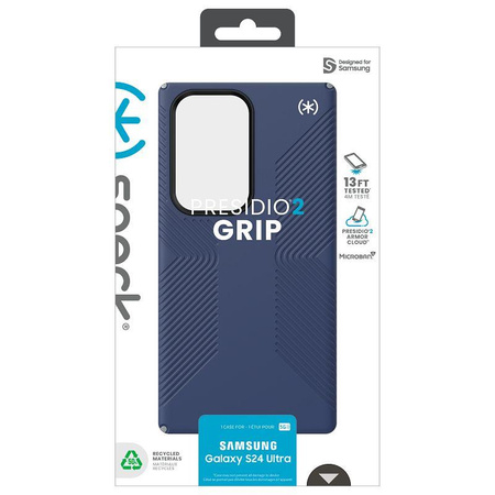 Speck Presidio2 Grip - pouzdro pro Samsung Galaxy S24 Ultra (Coastal Blue / Dust Grey)