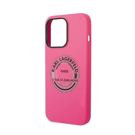 Karl Lagerfeld Silikonové pouzdro RSG - iPhone 14 Pro Max (růžové)