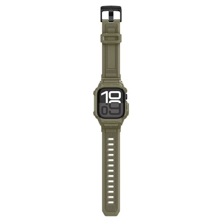 Spigen Rugged Armor Pro V2 – Apple Watch 10/11 46mm Gehäusearmband (Vintage Khaki)